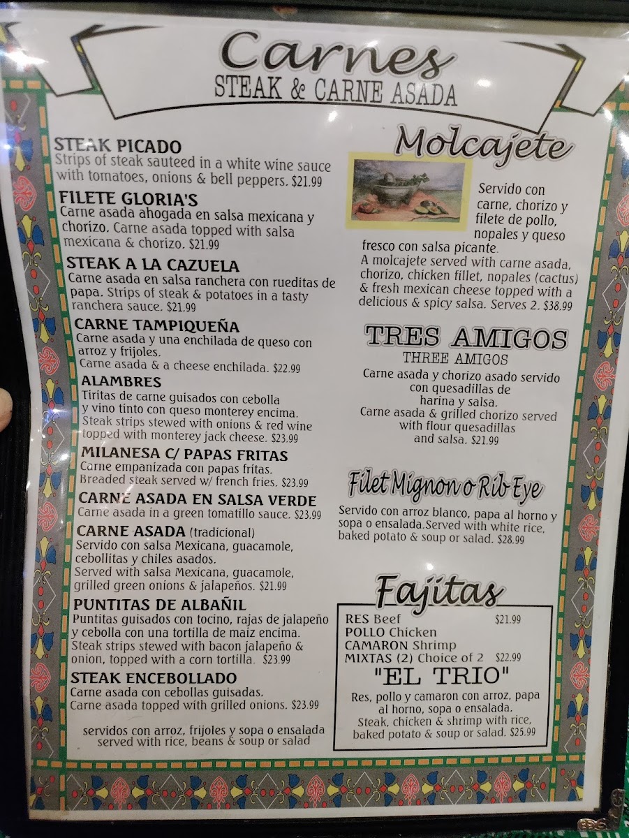 Gloria's Restaurant Menu - Image 6